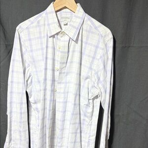 Banana Republic Light Blue Plaid Men's Shirt